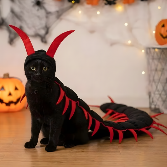 Flappy Spooky Crawling Centipede Pet Hoodie
