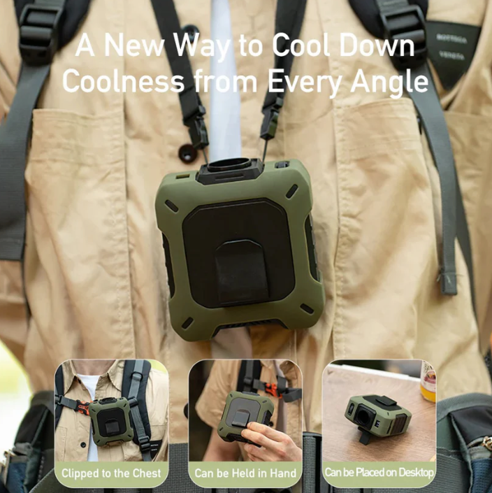 Portable Waist Fan - Hands Free Cooling
