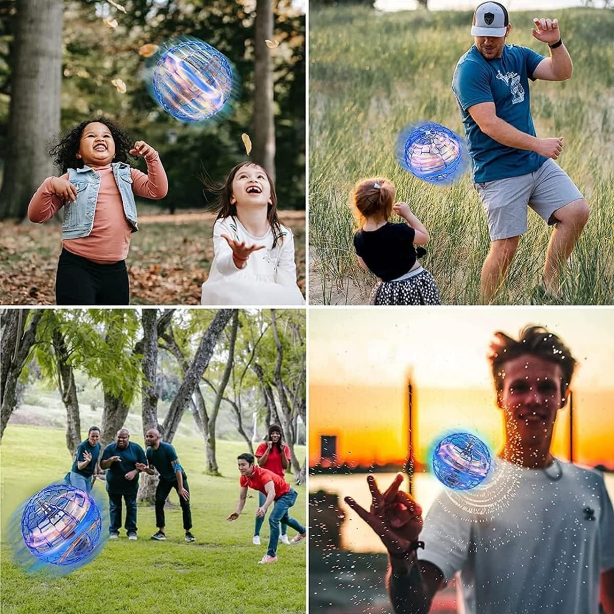 Magic Flying Toy-RGB Lights 360 Rotating Ball