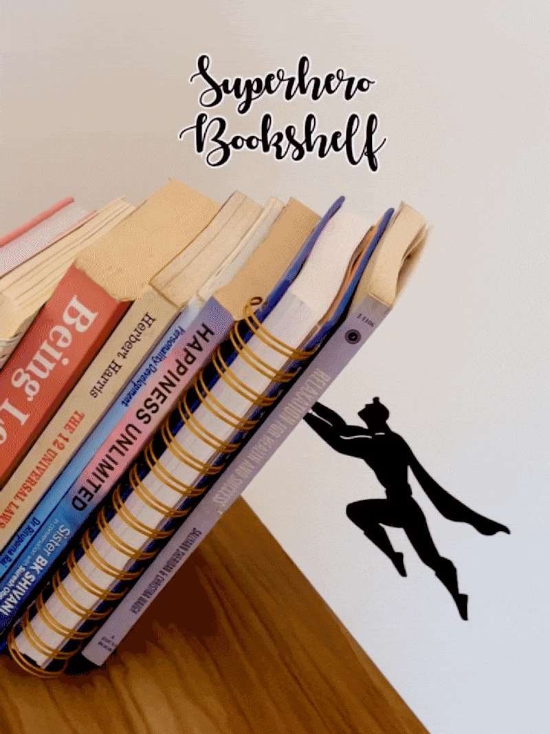 Superhero Floating Bookshelf