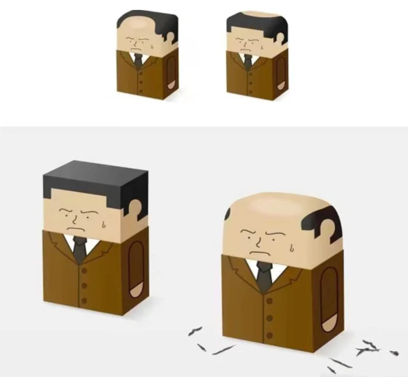 Bald Man Eraser
