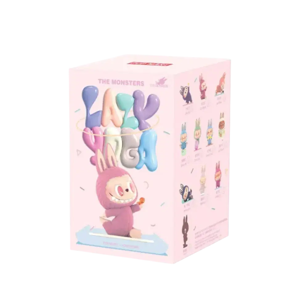 Labubu The Monsters Lazy Yoga Series Figures Sealed Case